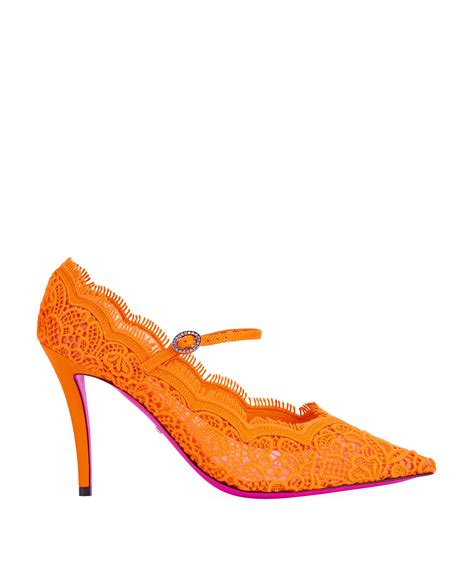 gucci virginia lace mary jane pumps|Gucci Virginia Crystal.